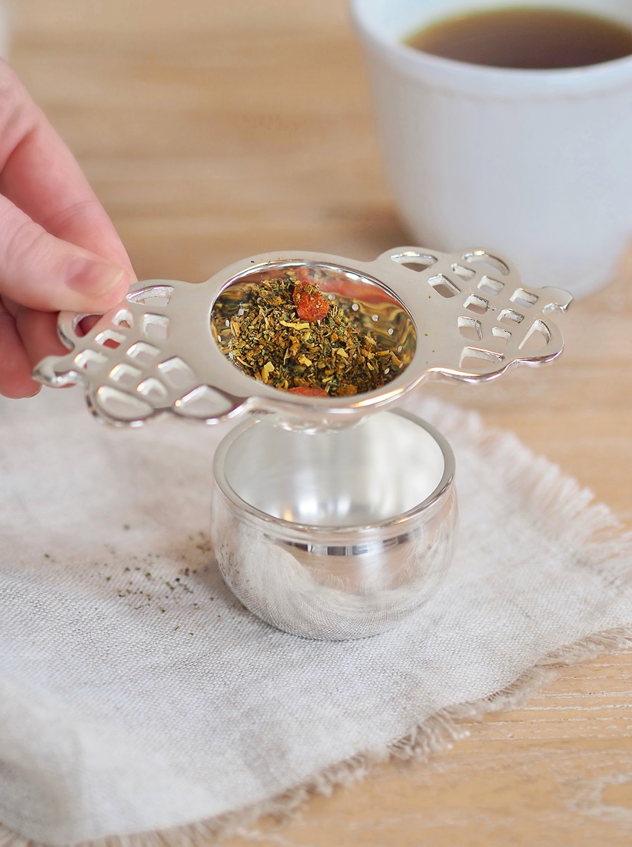 Mirabella Silver Tea Strainer