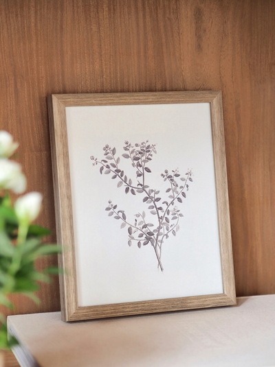 Botanical Sketch Framed Canvas Print | 11x14