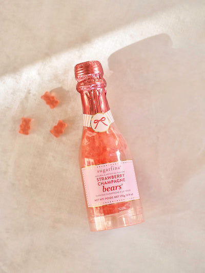 Strawberry Champagne Bears - Celebration Bottle