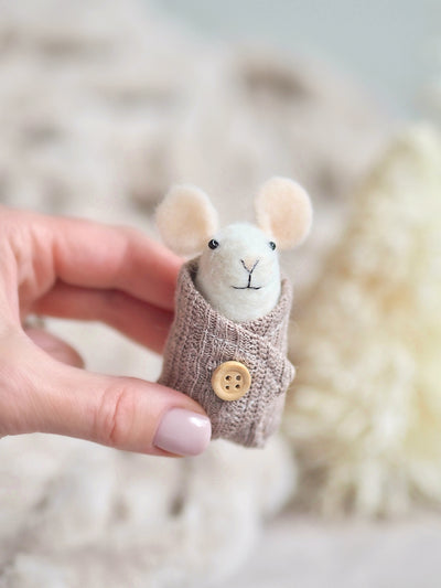 Swaddled Baby Mouse Ornament