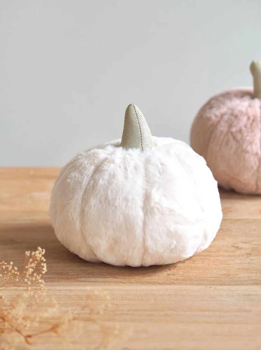 Plush White Pumpkin