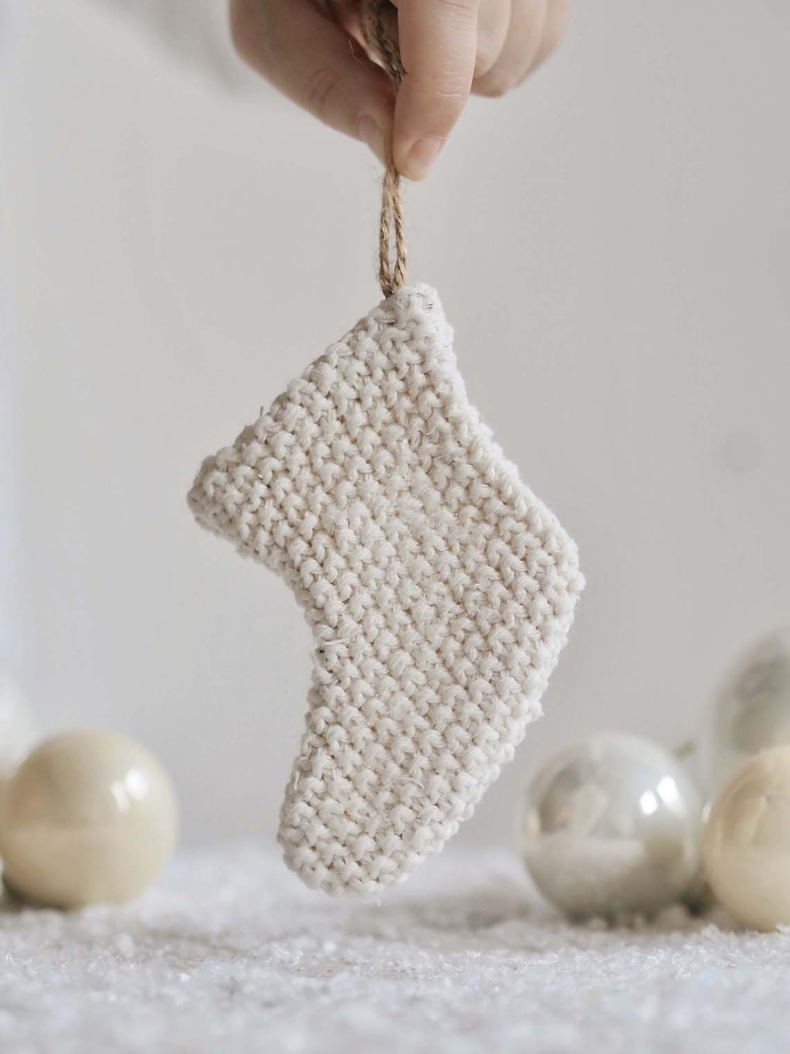 Cozy Knit Stocking Ornament