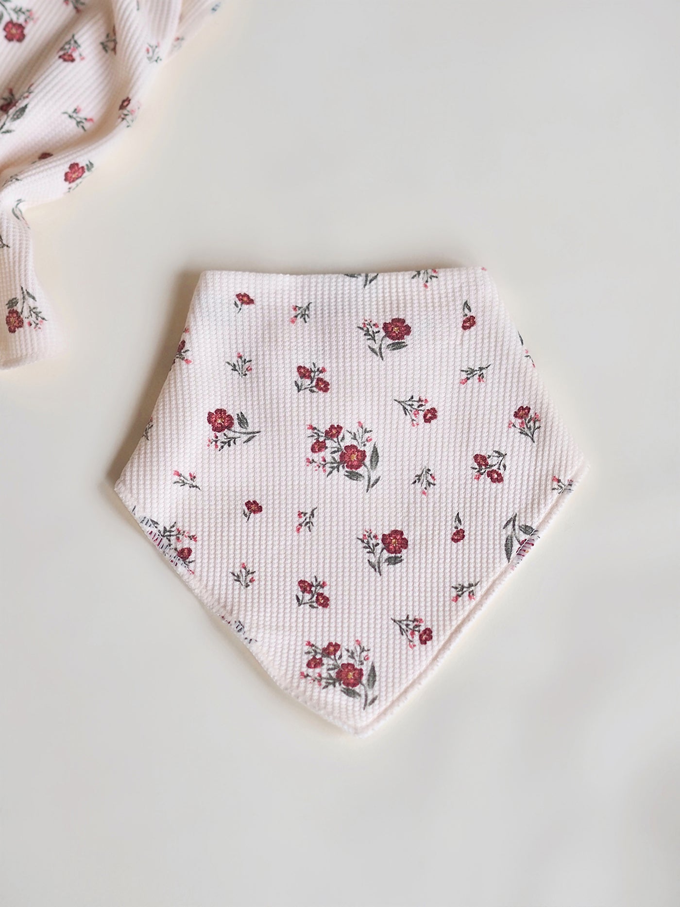 Misty Rose Floral Bandana Bib