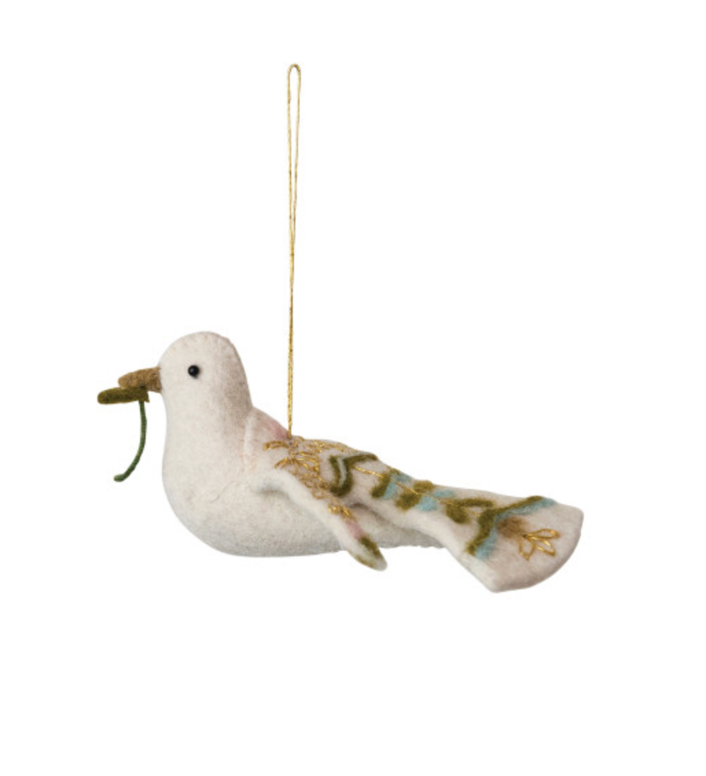 Felt Dove Ornament