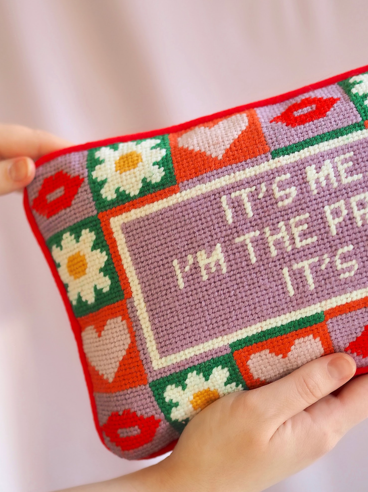 It's Me Needlepoint Pillow 8x14