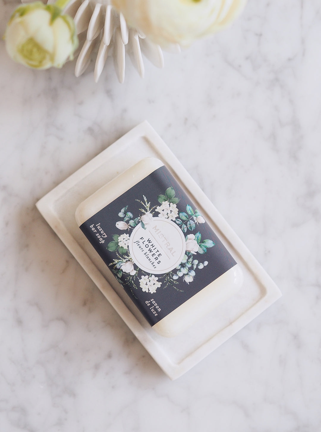 White Flowers Bar Soap – The Cross Decor & Design