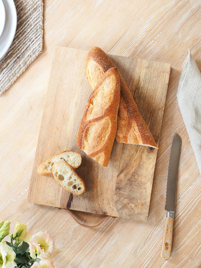 Flynn Cutting Board w/ Leather Handle