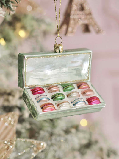 Blue Box of Macarons Ornament