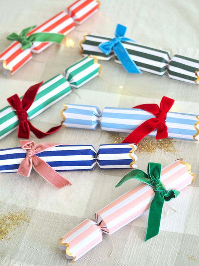 Stripe Velvet Bow Crackers