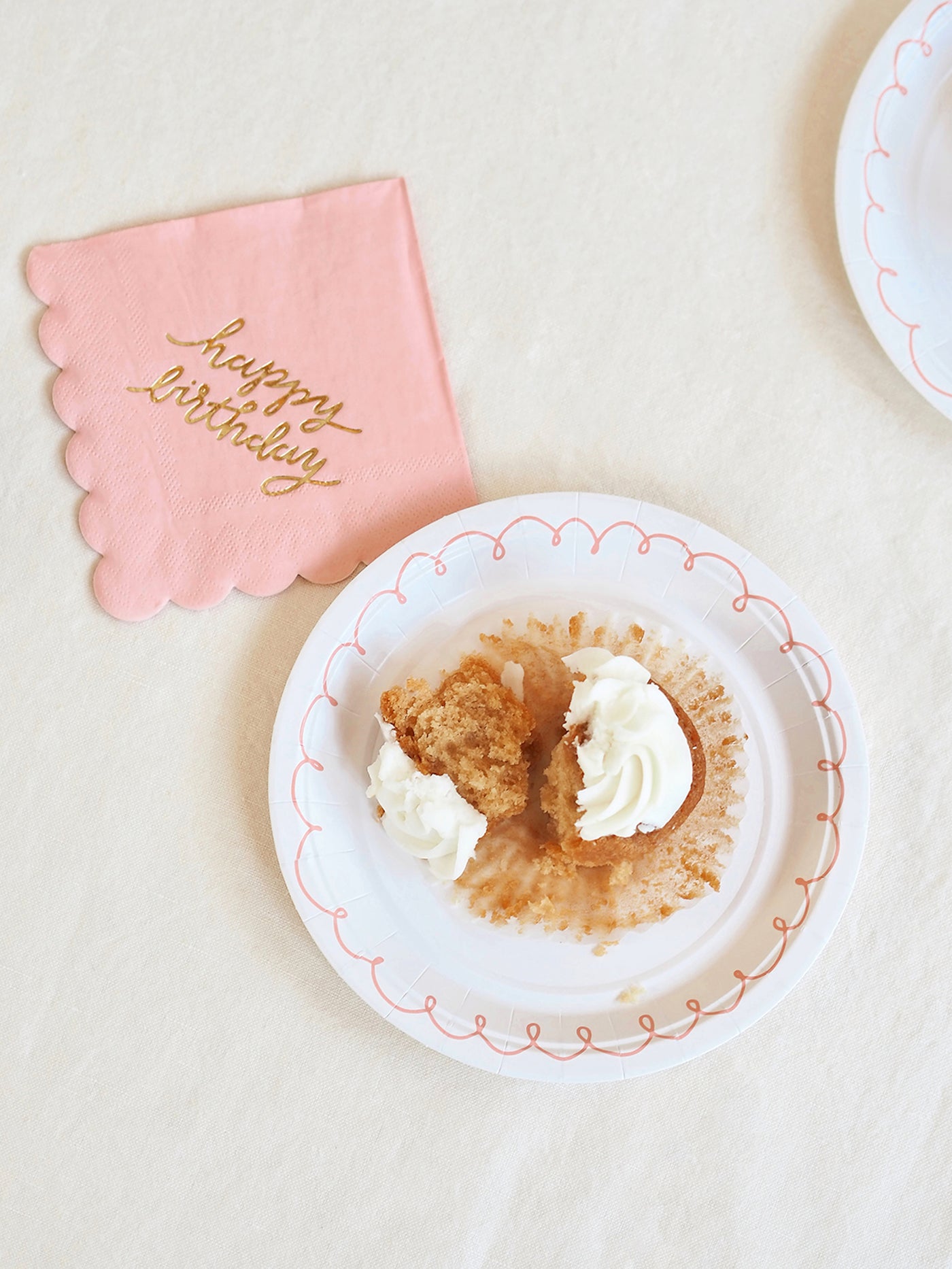 Pink Swirl Side Plates