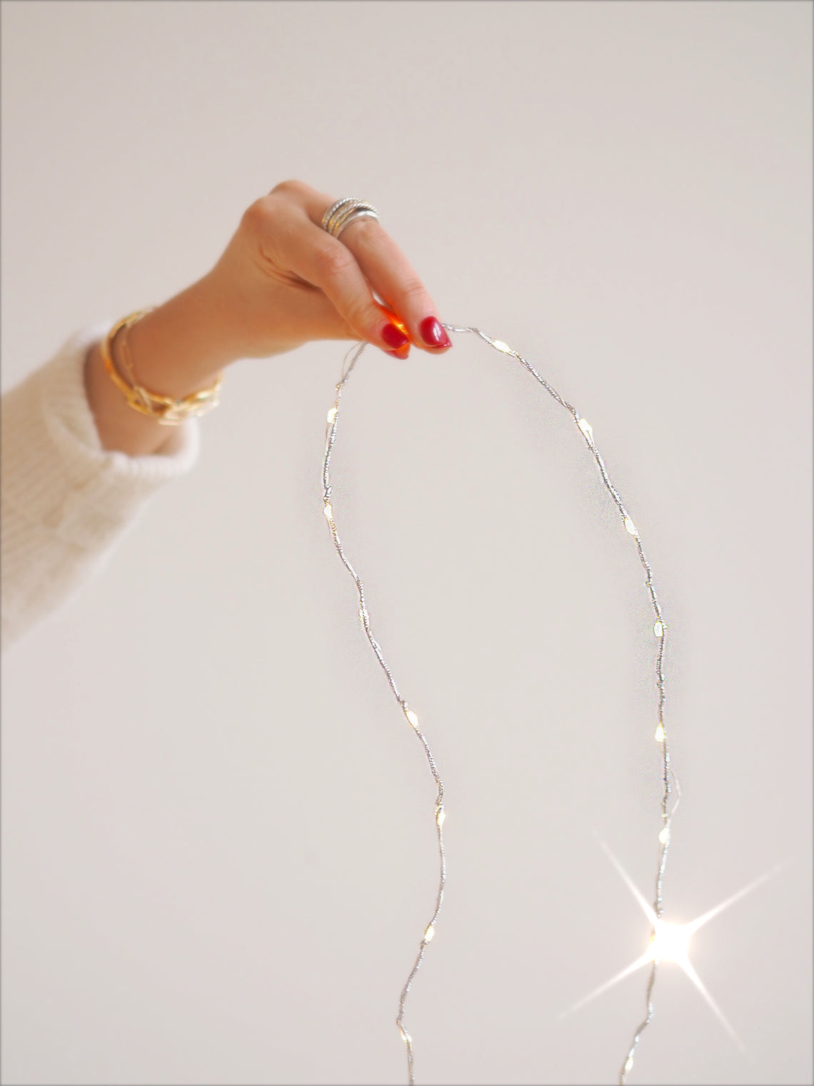 Silver Wire LED Light String