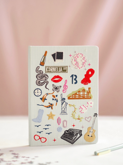 Embroidered Taylor Swift Hardcover Notebook