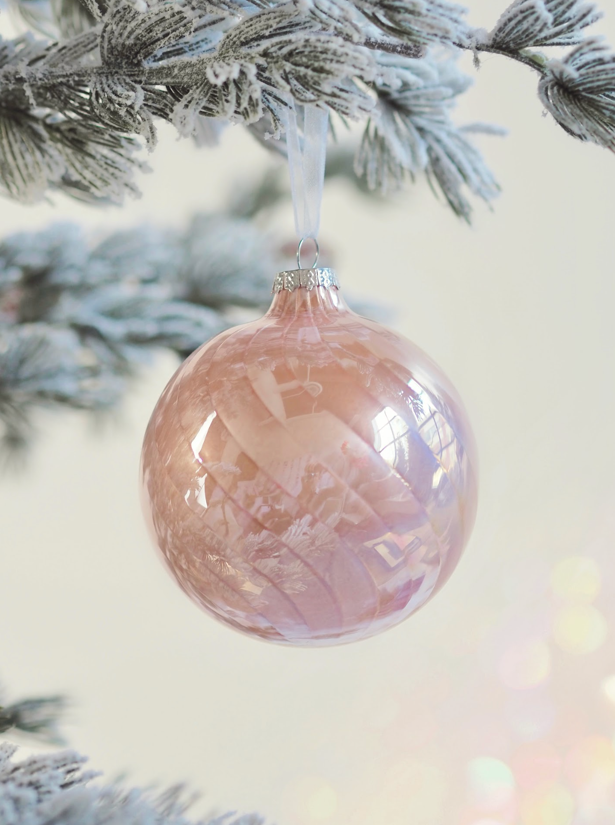 Iridescent Pink Ornament