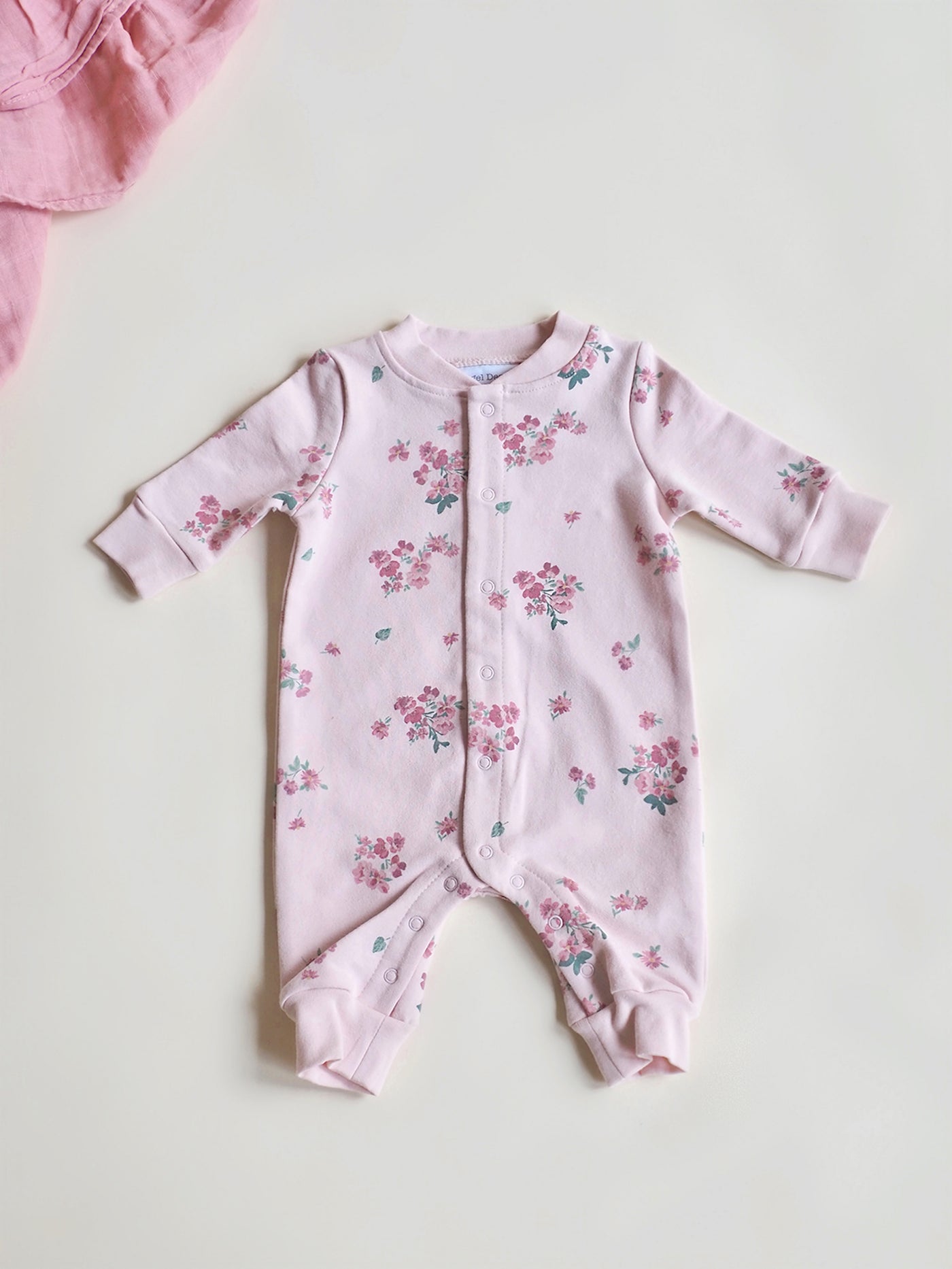 Pink Woodsorrel Collar Romper