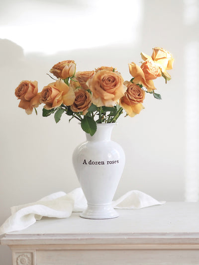 A Dozen Roses Vase