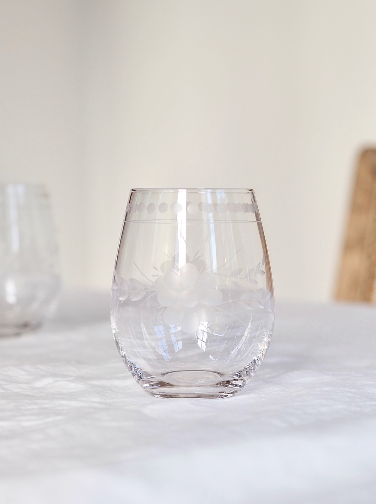 Belle Fleur Stemless Glass