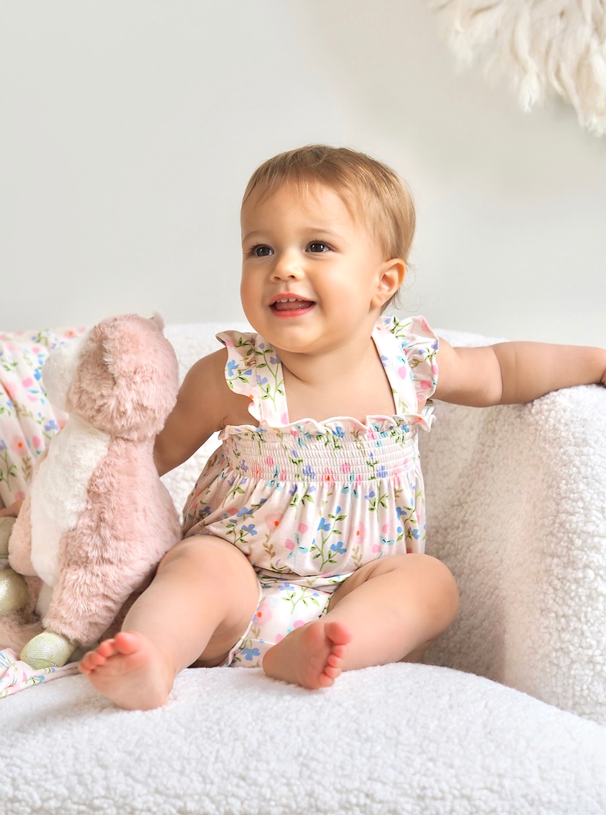 Garden Floral Smocked Sundress & Bloomer