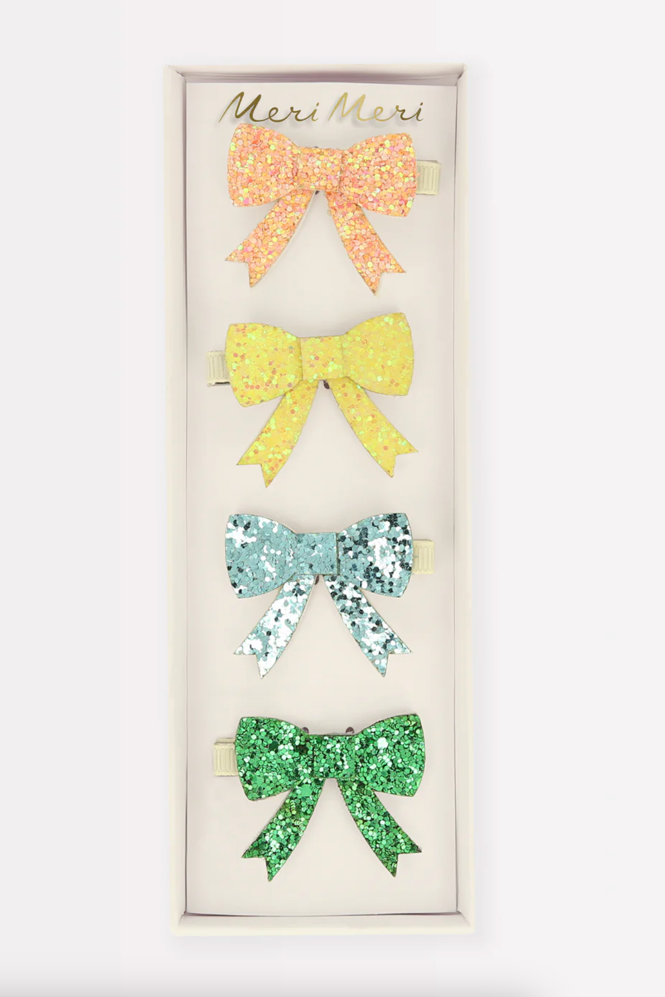 Glitter Bow Hairclips