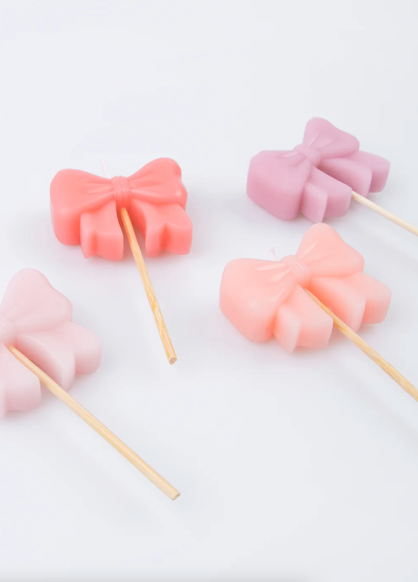 Pink Bow Birthday Candles