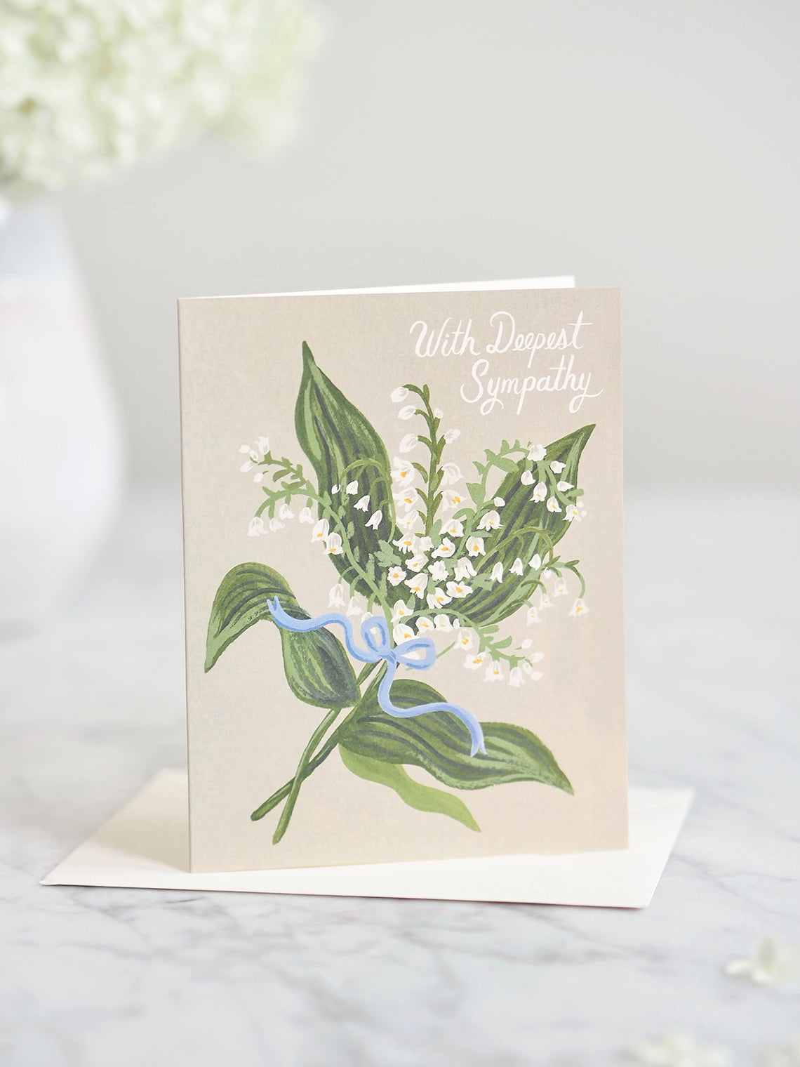 Lily of the Valley Sympathy Card