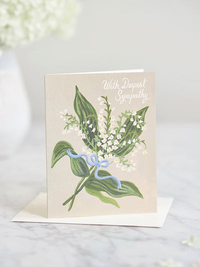 Lily of the Valley Sympathy Card