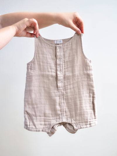 Oatmeal Shortie Romper