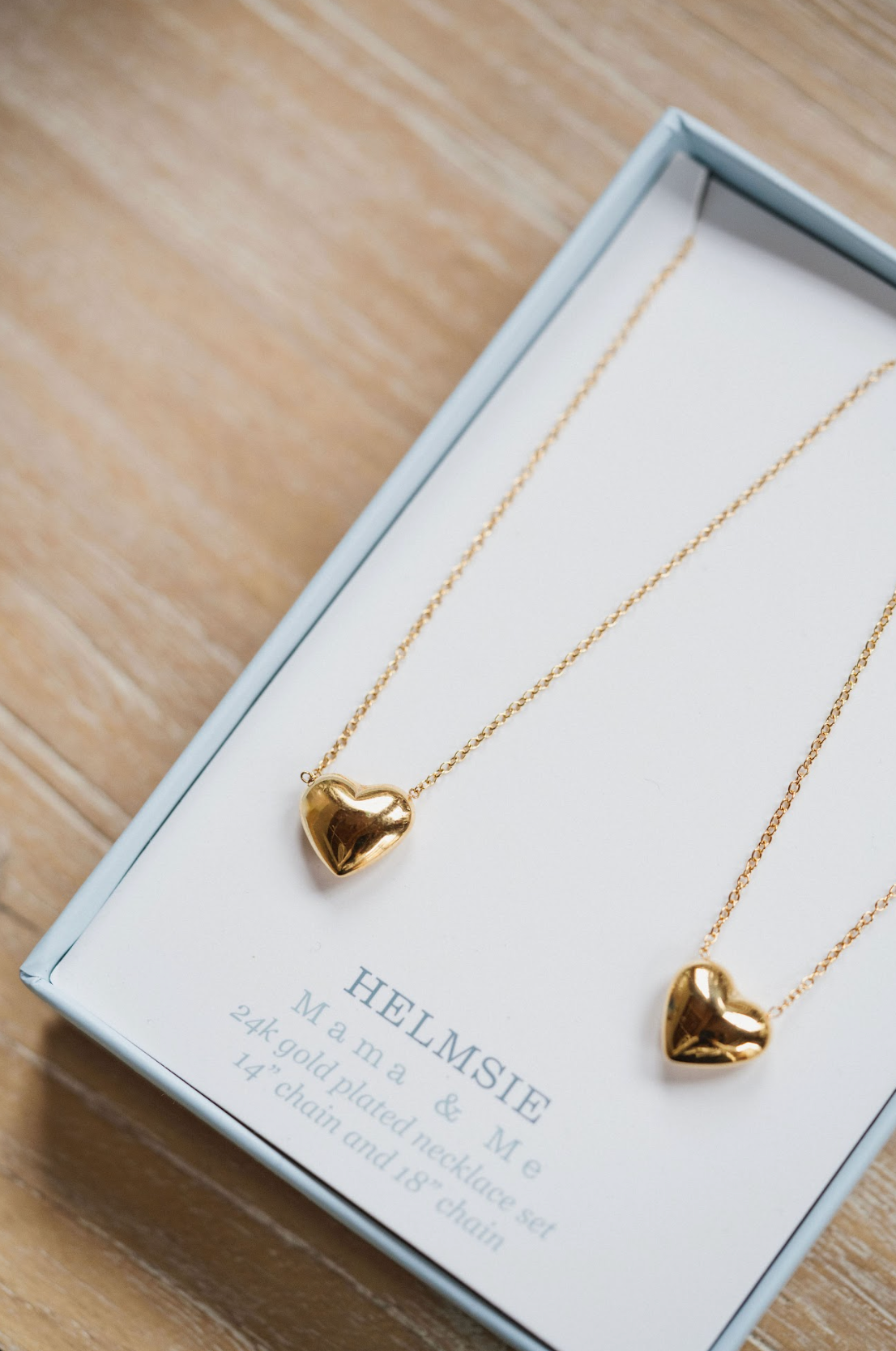 Mama & Me Heart Necklace Set