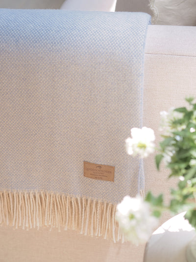 Juno Light Blue Cashmere Throw