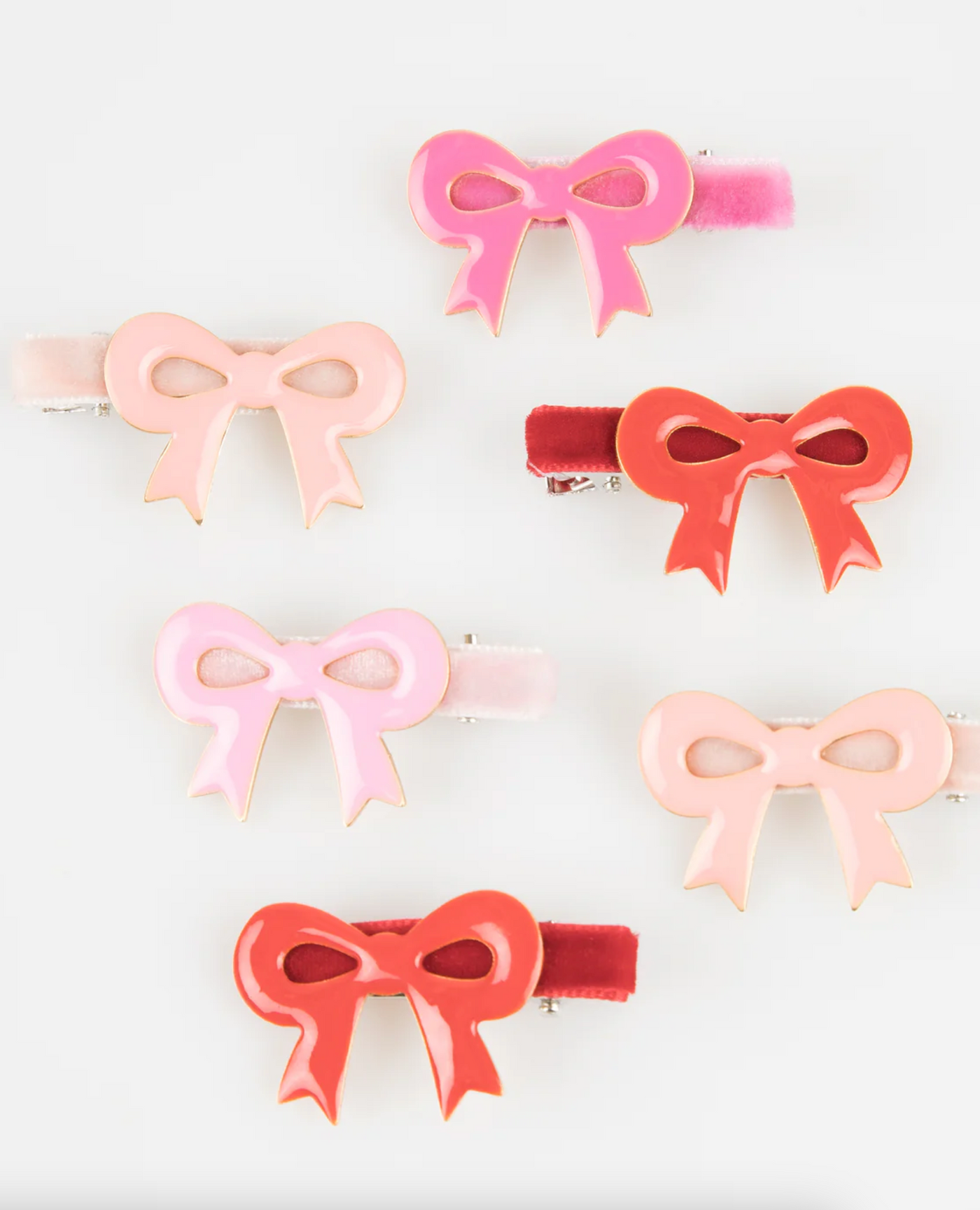 Valentine Bow Hair Clips