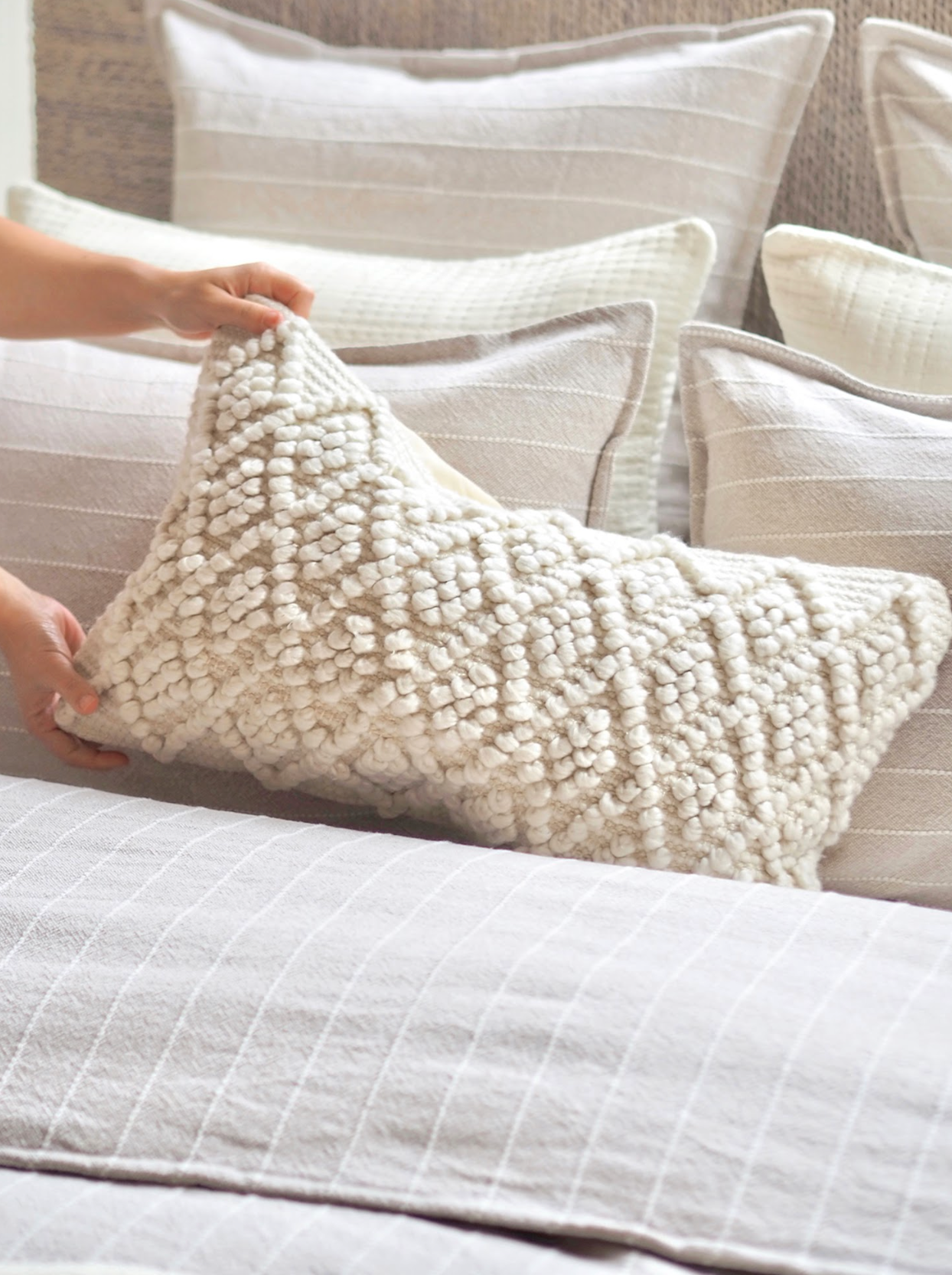 Gabriella Ivory Pillow | 14x24