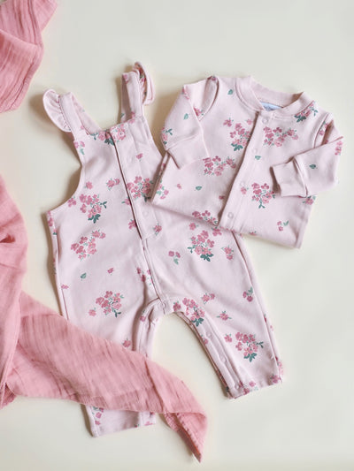 Pink Woodsorrel Collar Romper