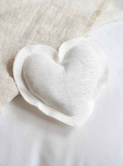 Lavender Linen Heart Sachets