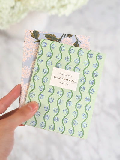 Hydrangea Pocket Notebooks Set of 2