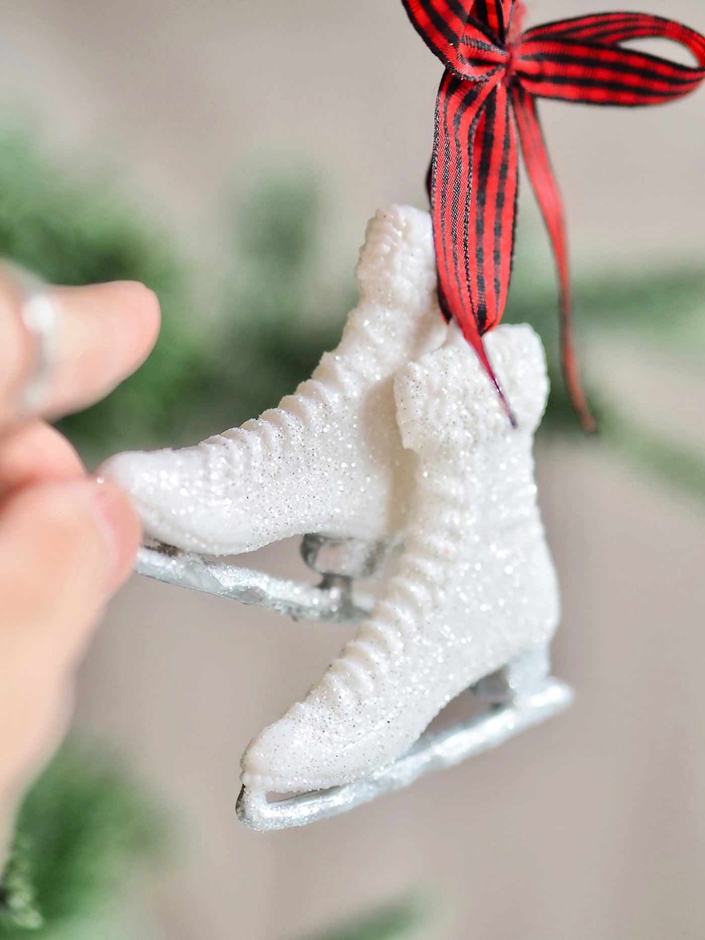 White Skates Ornament