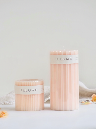 Coconut Milk Mango Pillar Candles