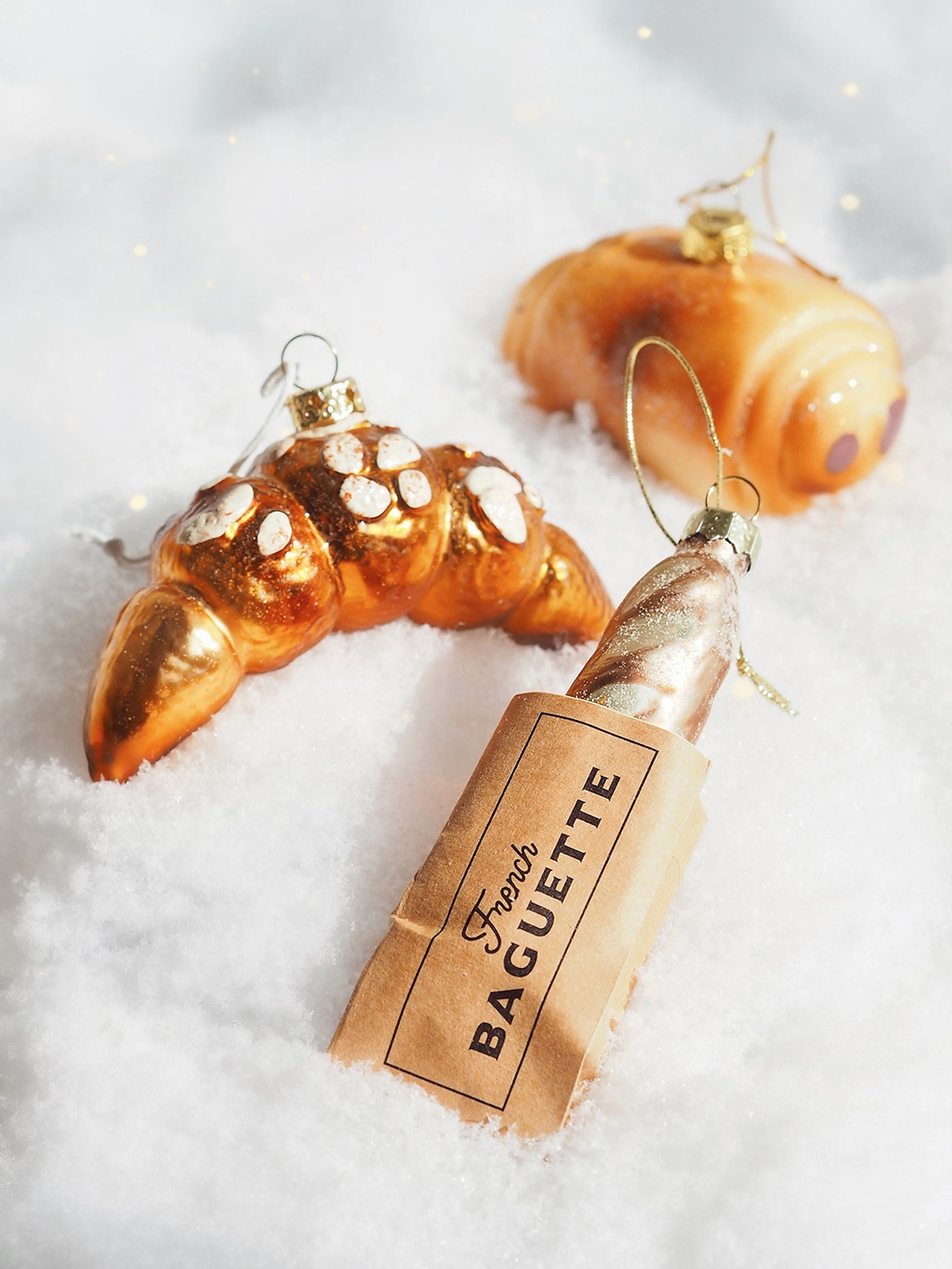 French Baguette in Bag Ornament