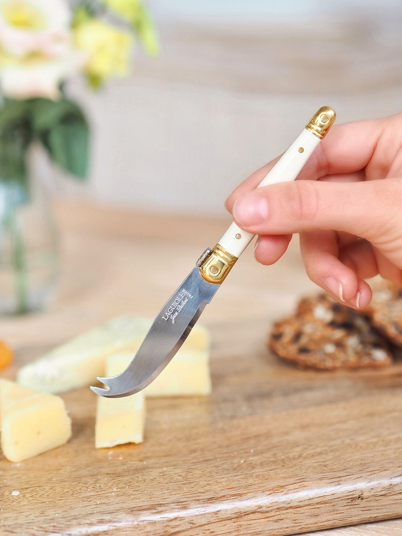 Jean Dubost Ivory Mini Cheese Knife