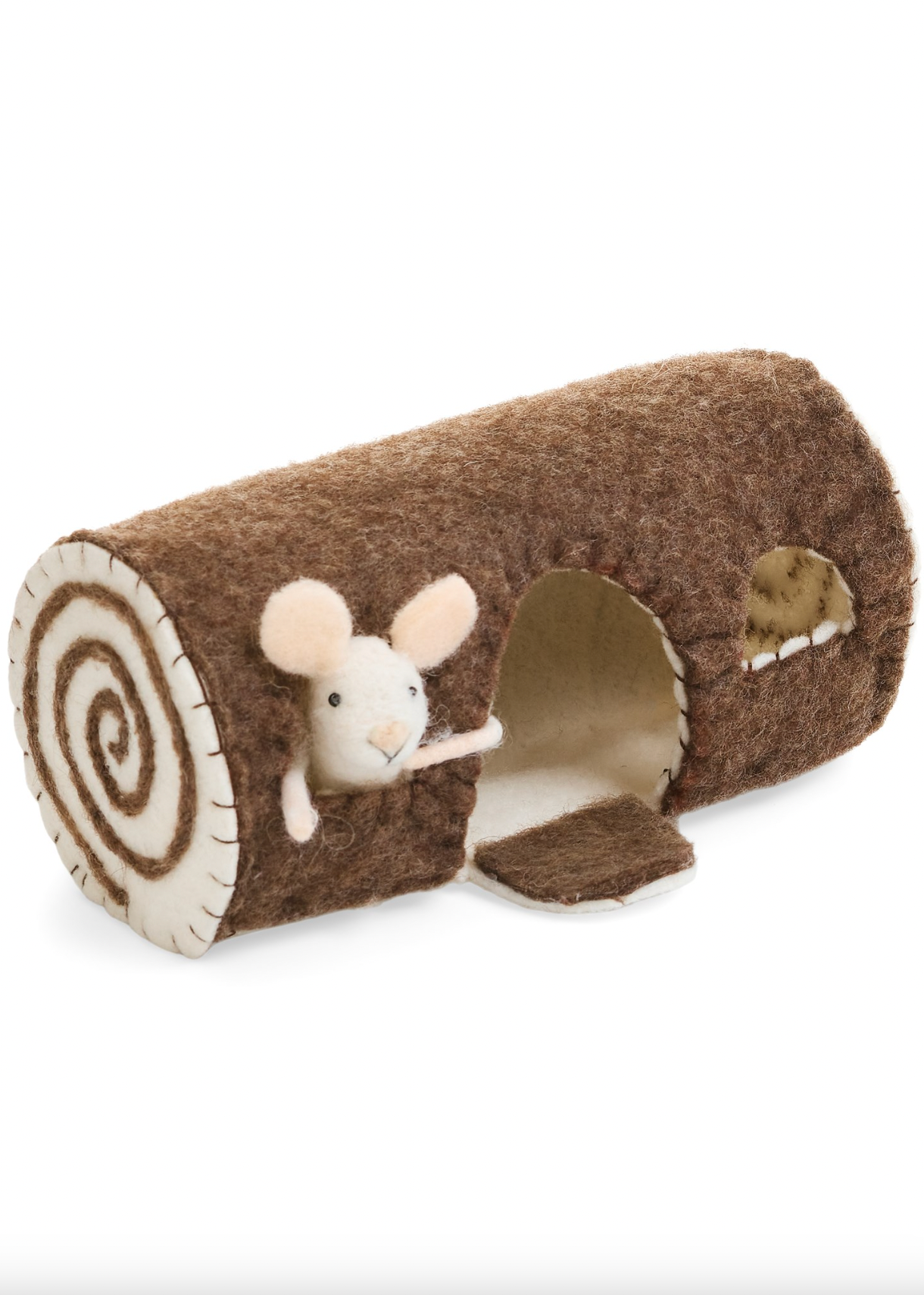 Logan Mouse in a Log