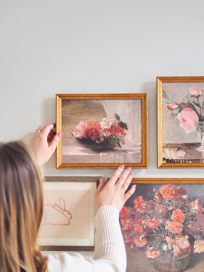 Flowers, Window Ledge Framed Canvas Print | 8x10