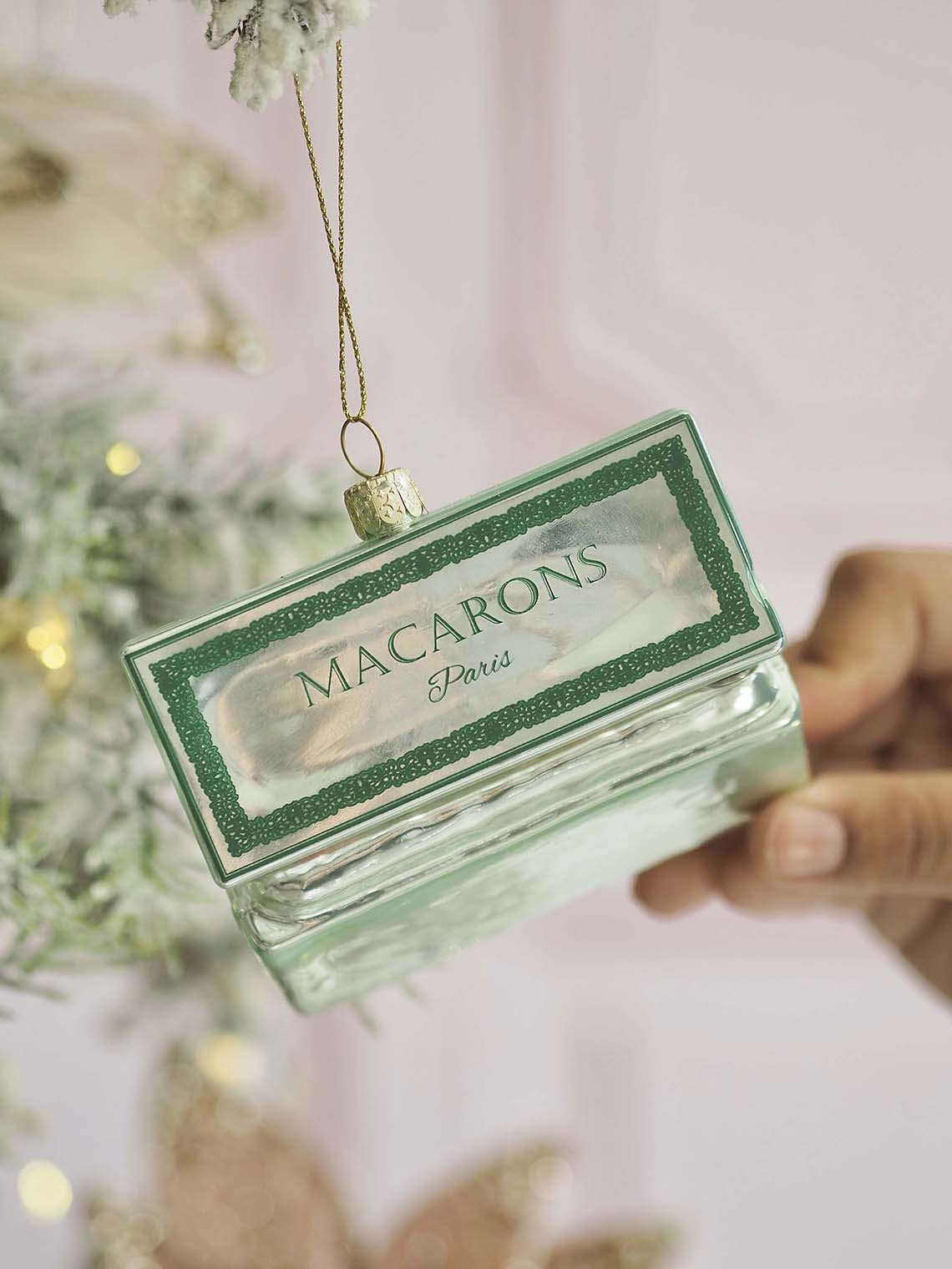 Blue Box of Macarons Ornament