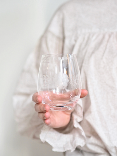 Belle Fleur Stemless Glass