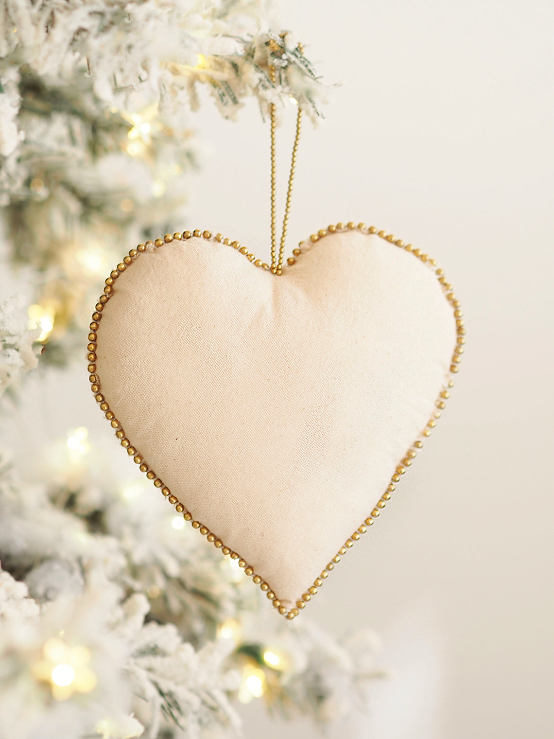 Muslin Heart Ornament | Large