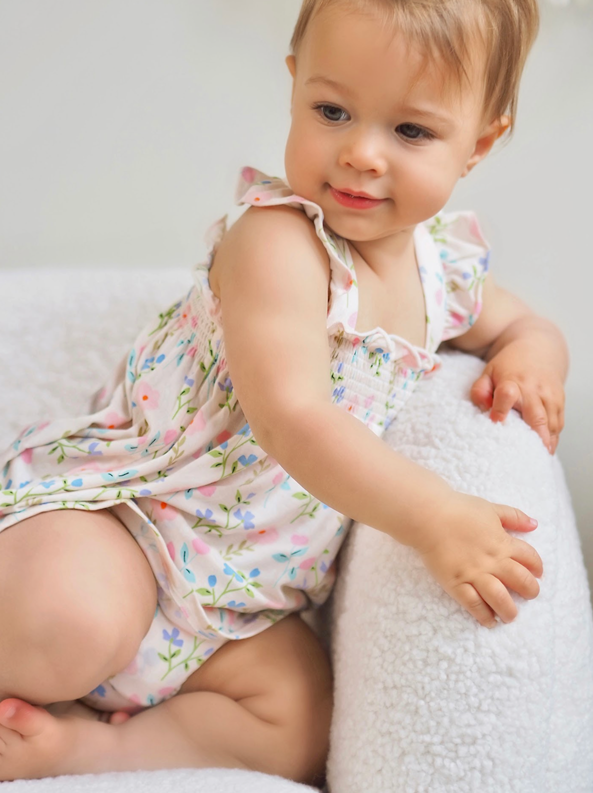 Garden Floral Smocked Sundress & Bloomer