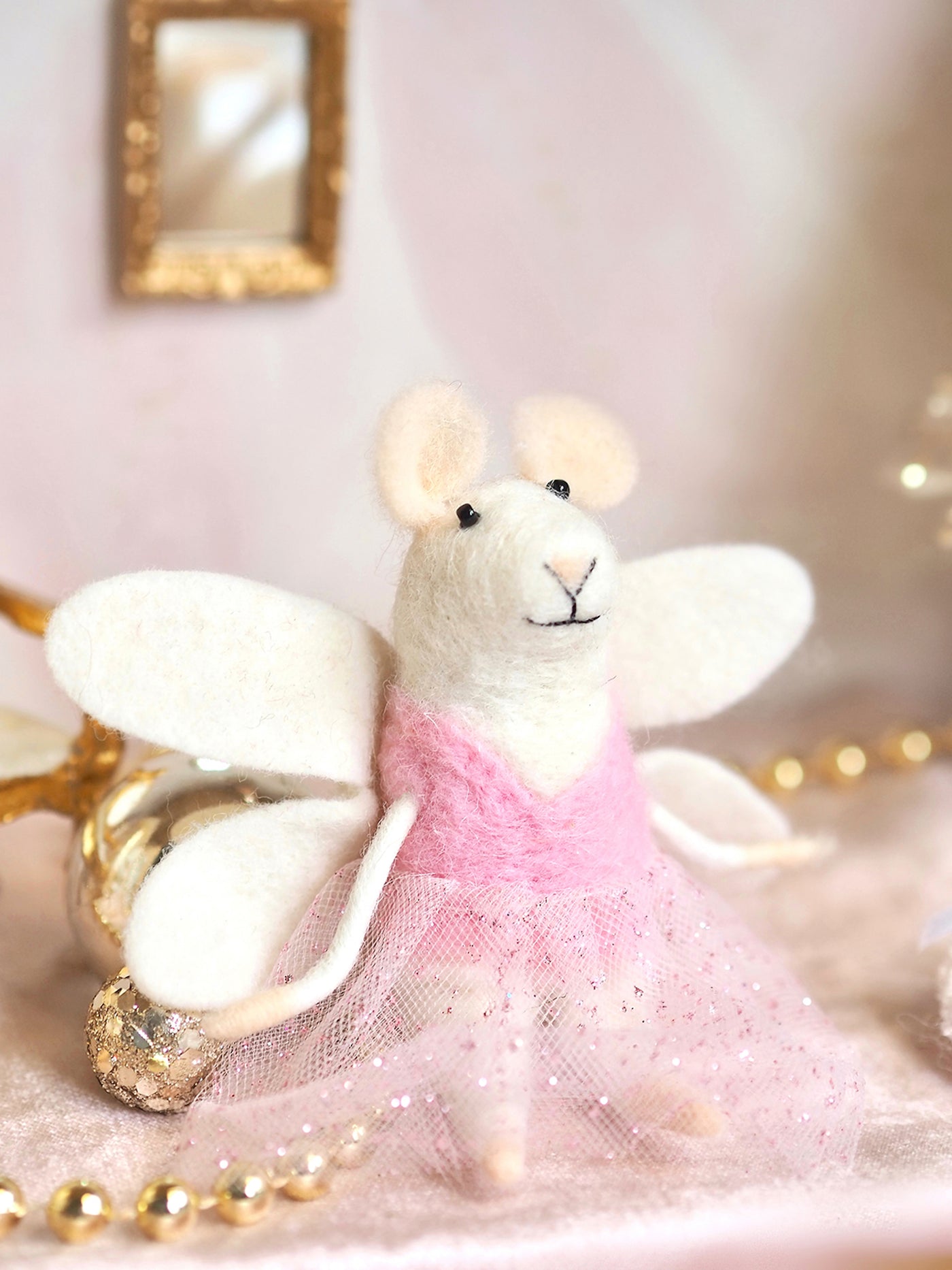 Sugarplum Fairy Mouse Ornament