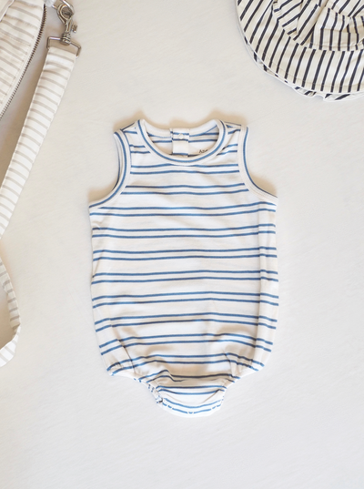 Sky Blue Stripe Tank Bubble