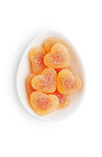 Peach Bellini Hearts Candy | Small