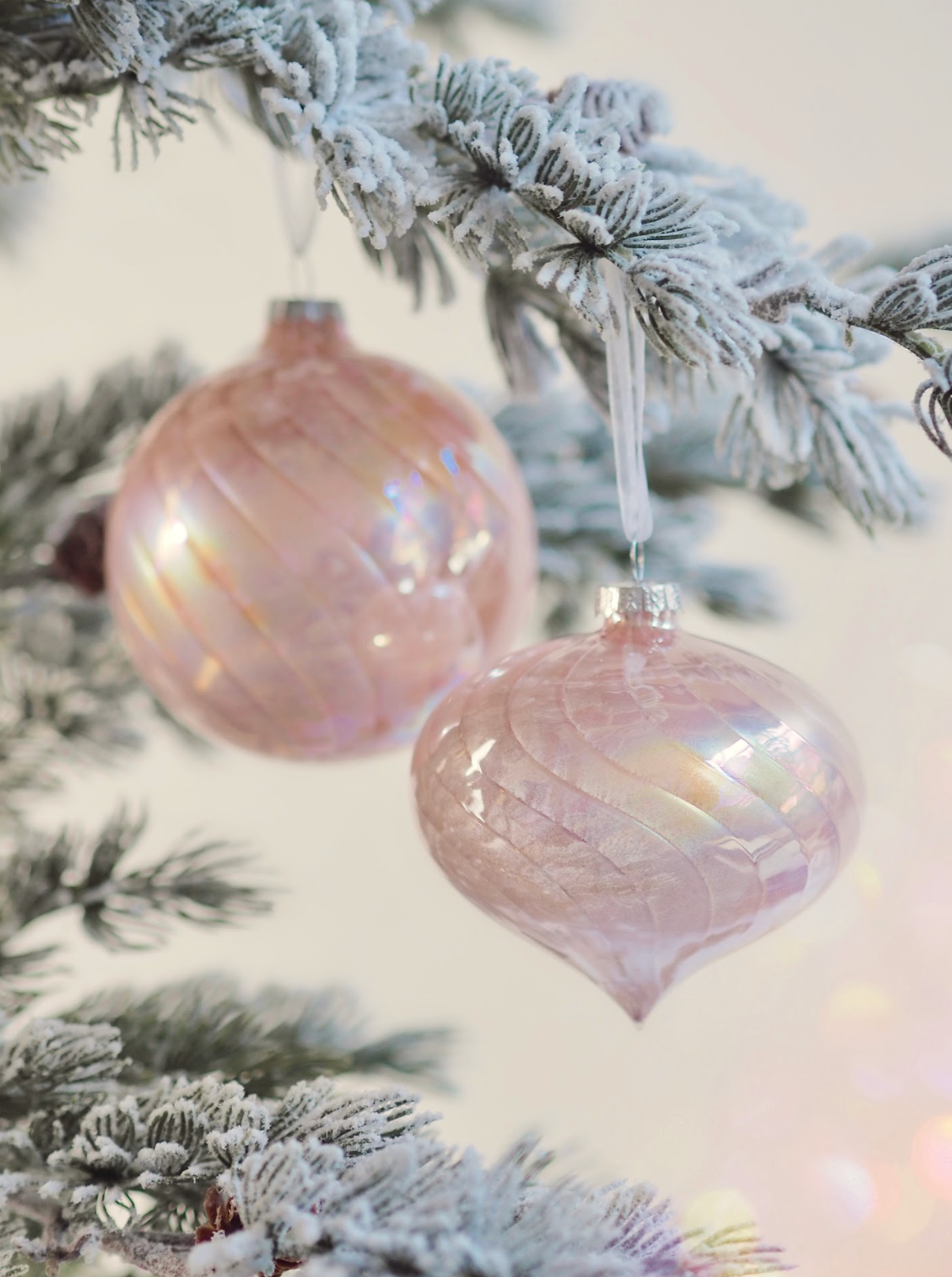 Iridescent Pink Ornament