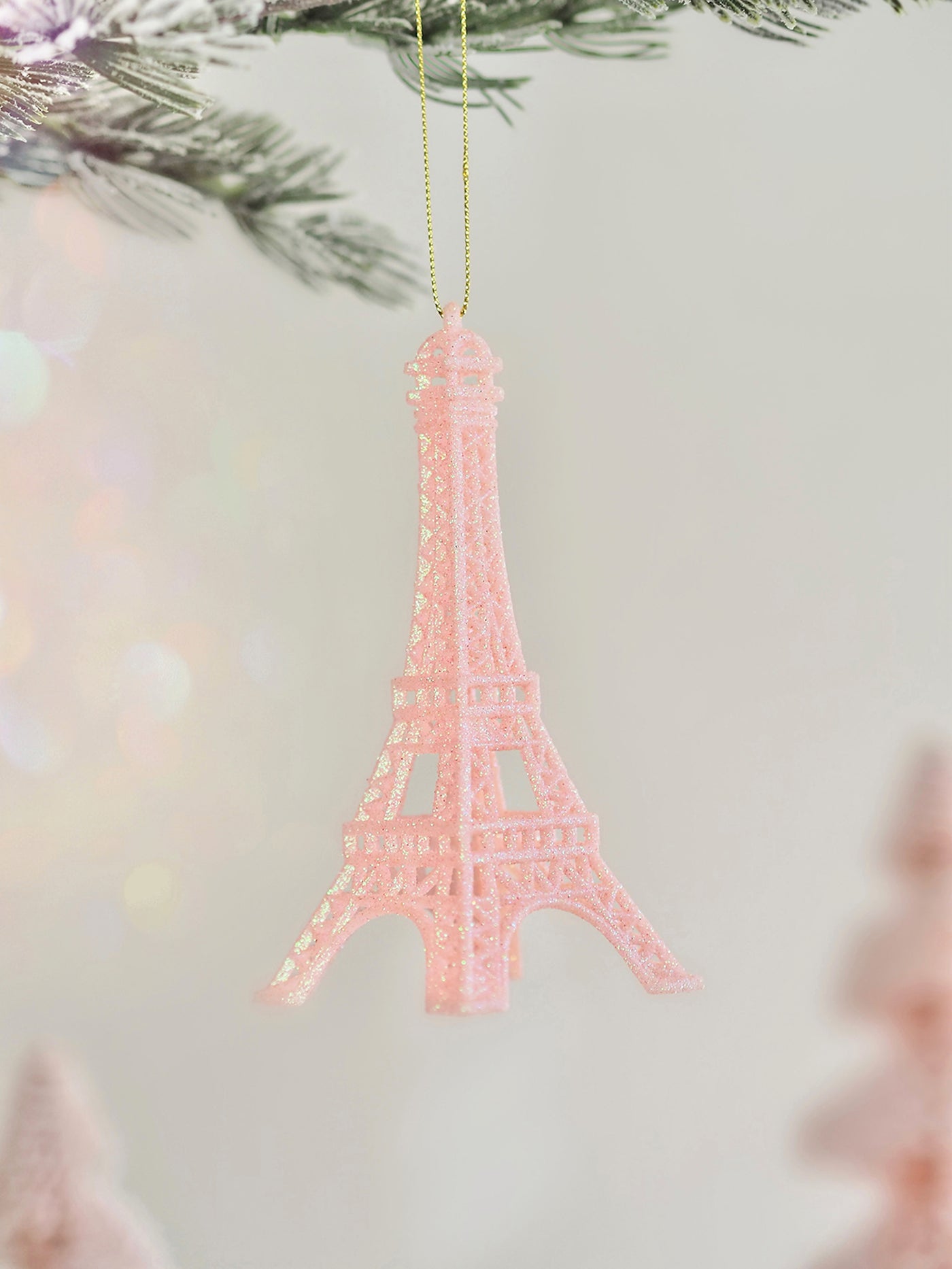 Pink Eiffel Tower Ornament