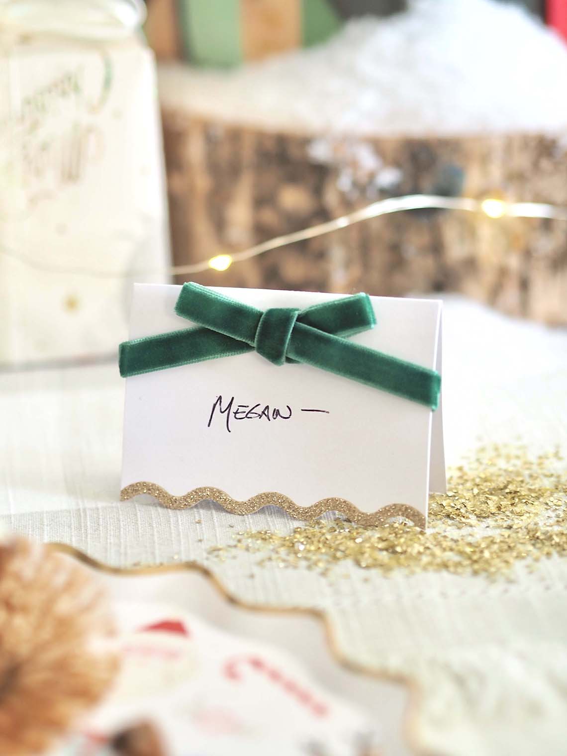 Velvet Bow Place Cards