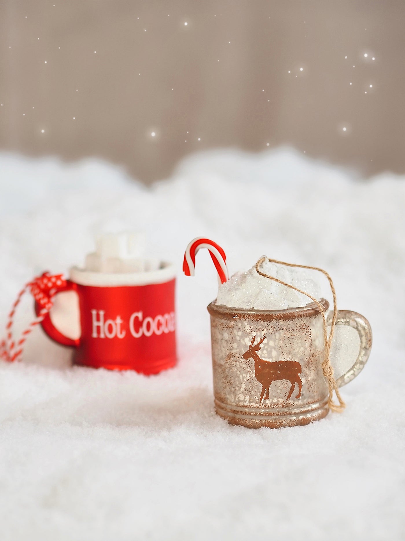 Candy Cane Hot Cocoa Ornament